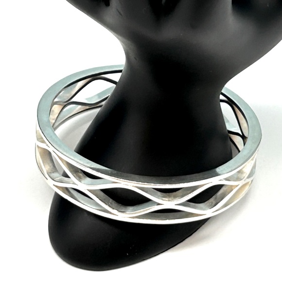 アクセサリー Vintage Italy Sterling Wave Bracelet Vintage Italy Sterling Wave Bracelet